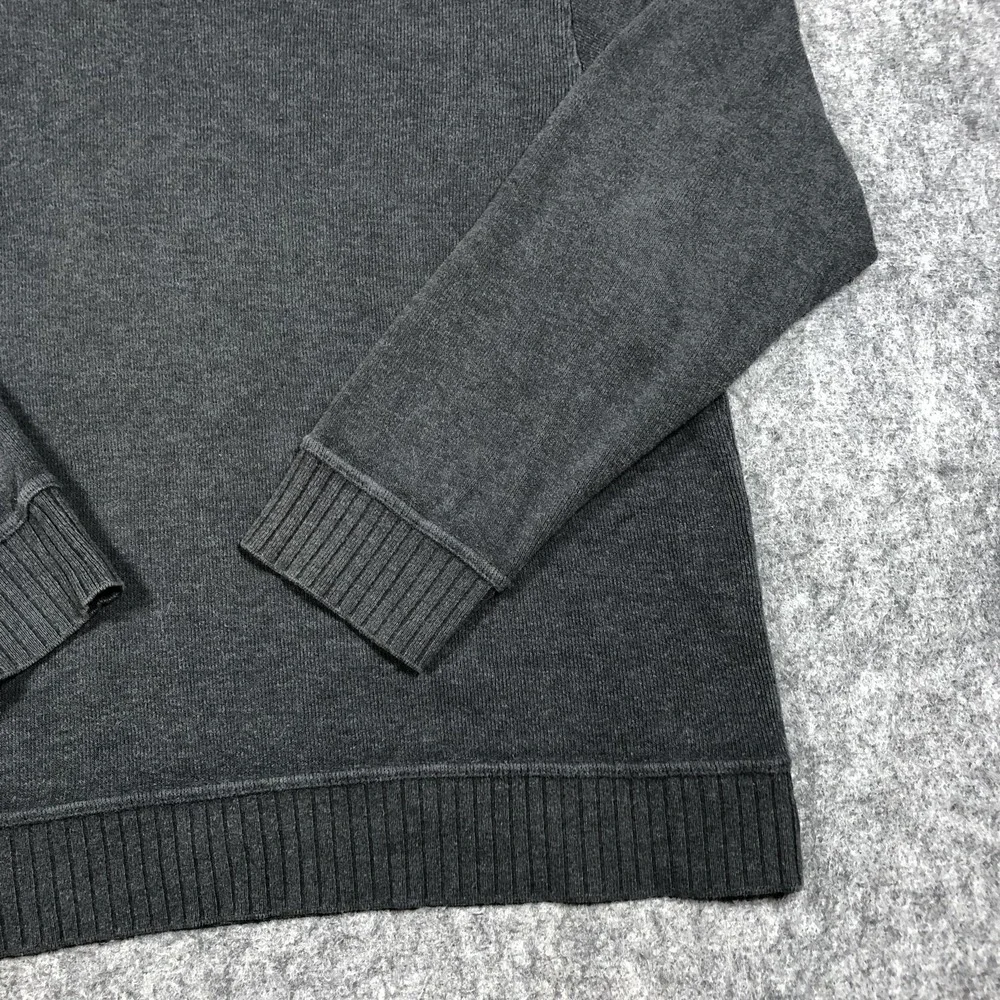 Banana‎ Republic Sweater Mens XL Gray Collared Cotton Knit Pullover Long Sleeve